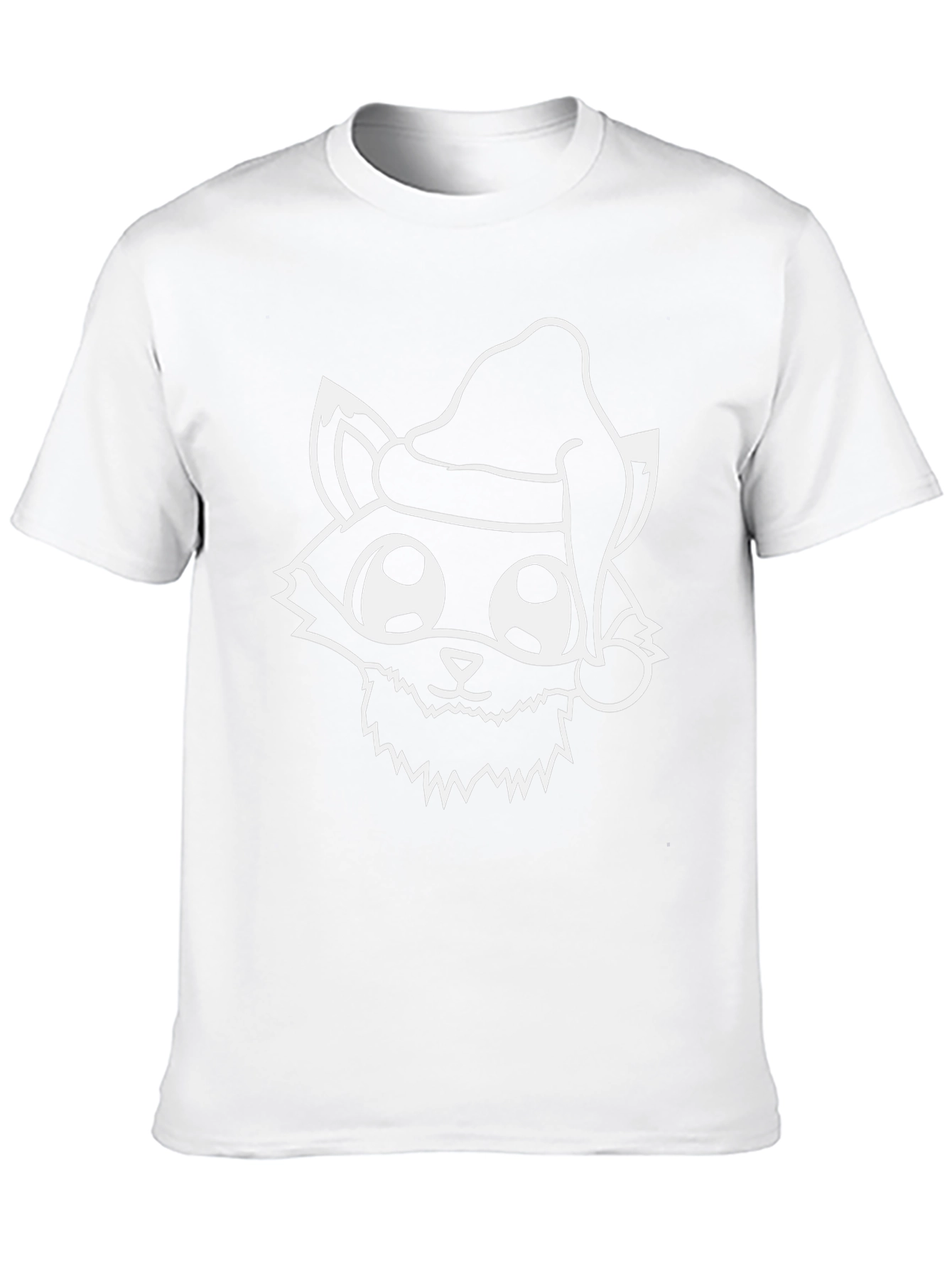 Festive Fox Tee: Holiday Graphic Print T-Shirt