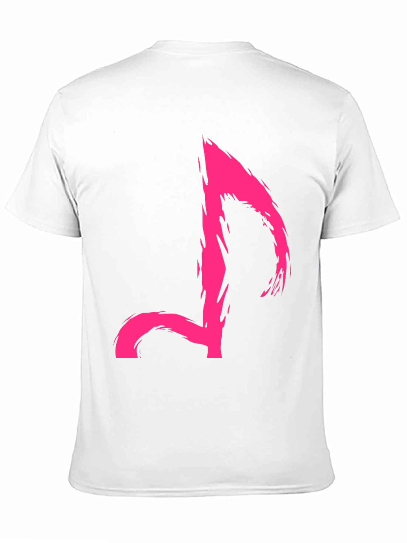 Edgy Pink Music Note Graphic Tee