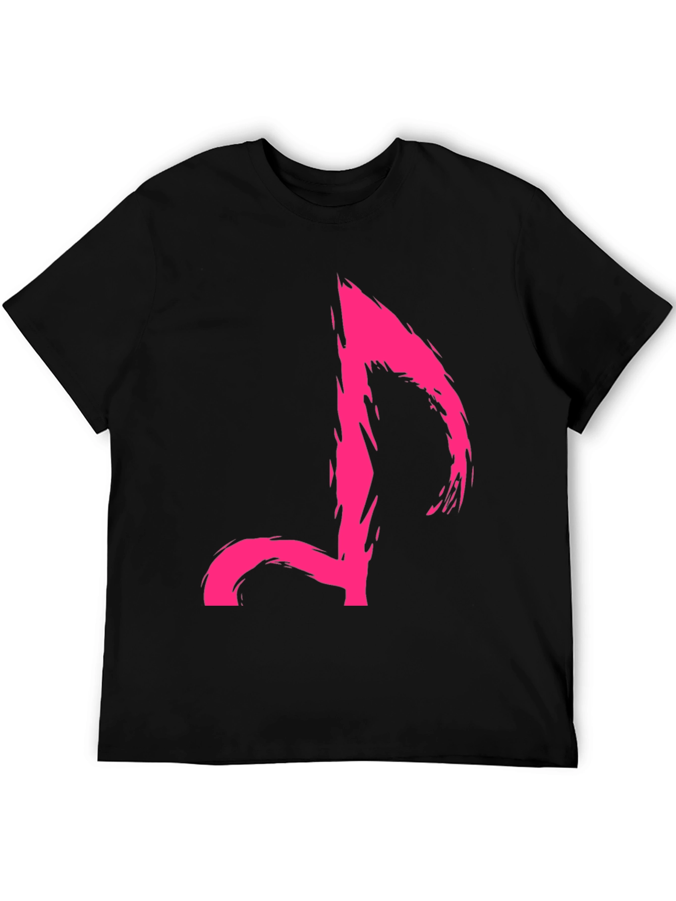 Edgy Pink Music Note Graphic Tee