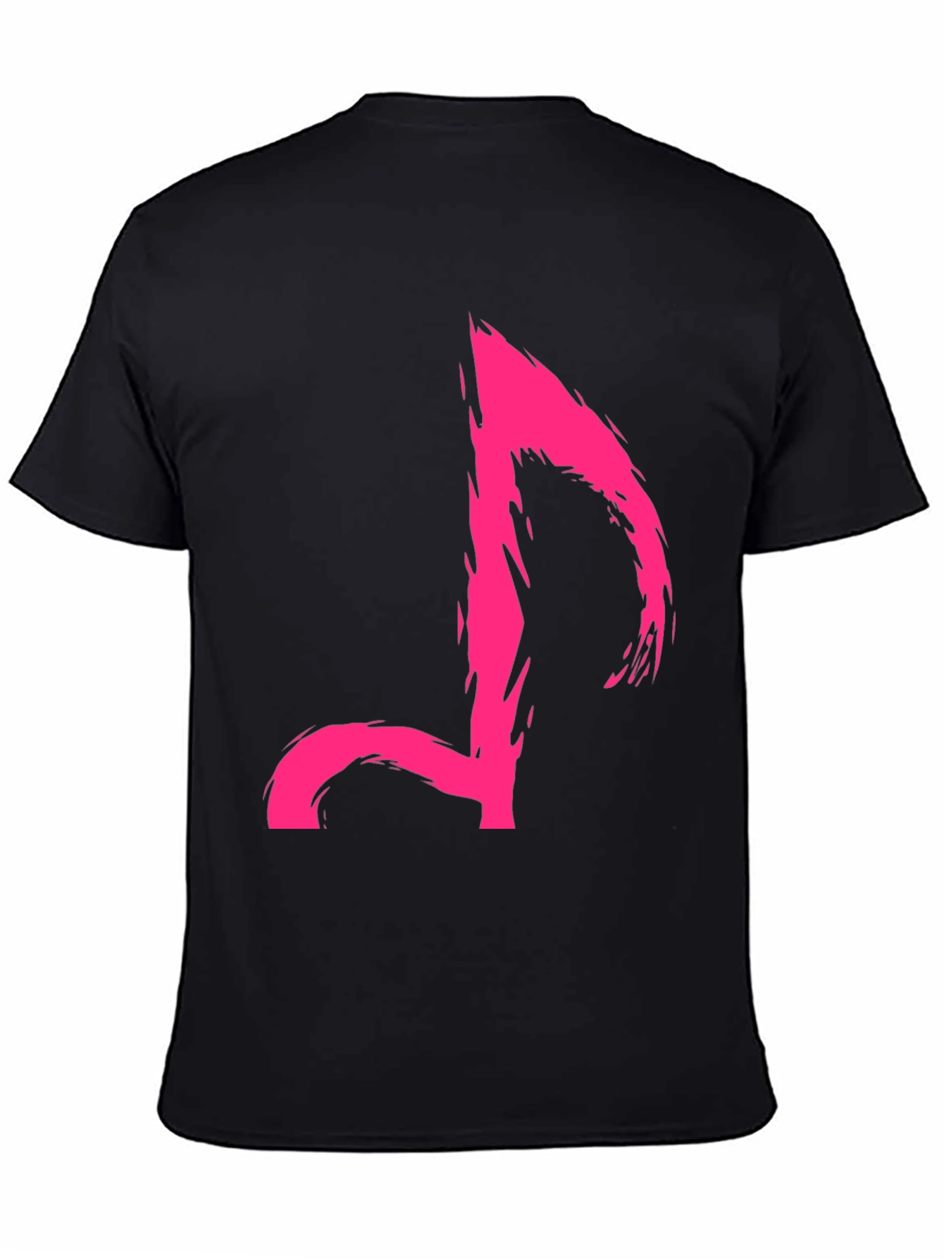 Edgy Pink Music Note Graphic Tee