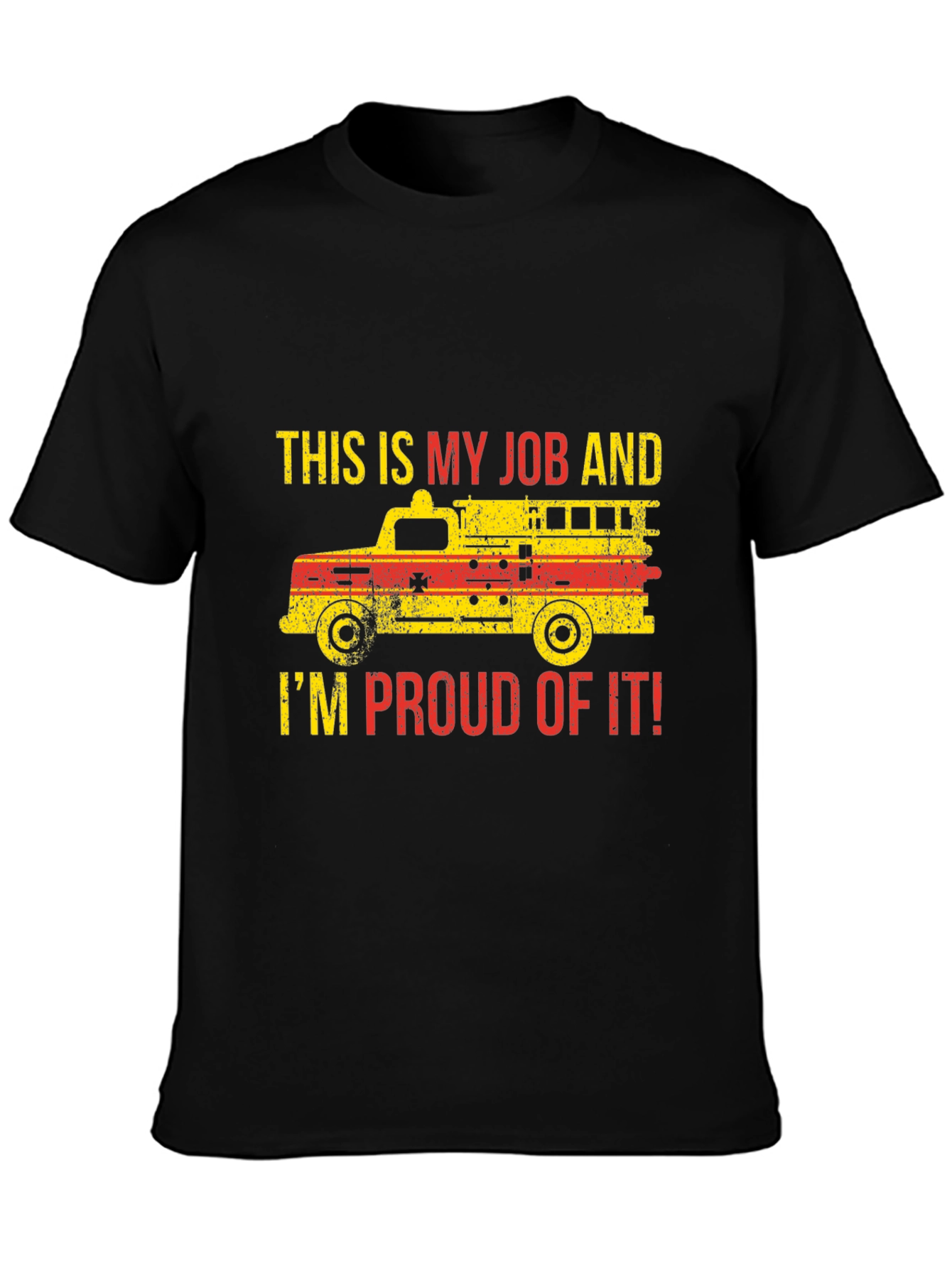 Firefighter Pride T-Shirt - Job Truck Graphic Tee
