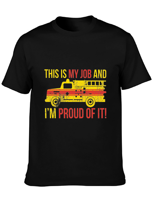 Firefighter Pride T-Shirt - Job Truck Graphic Tee