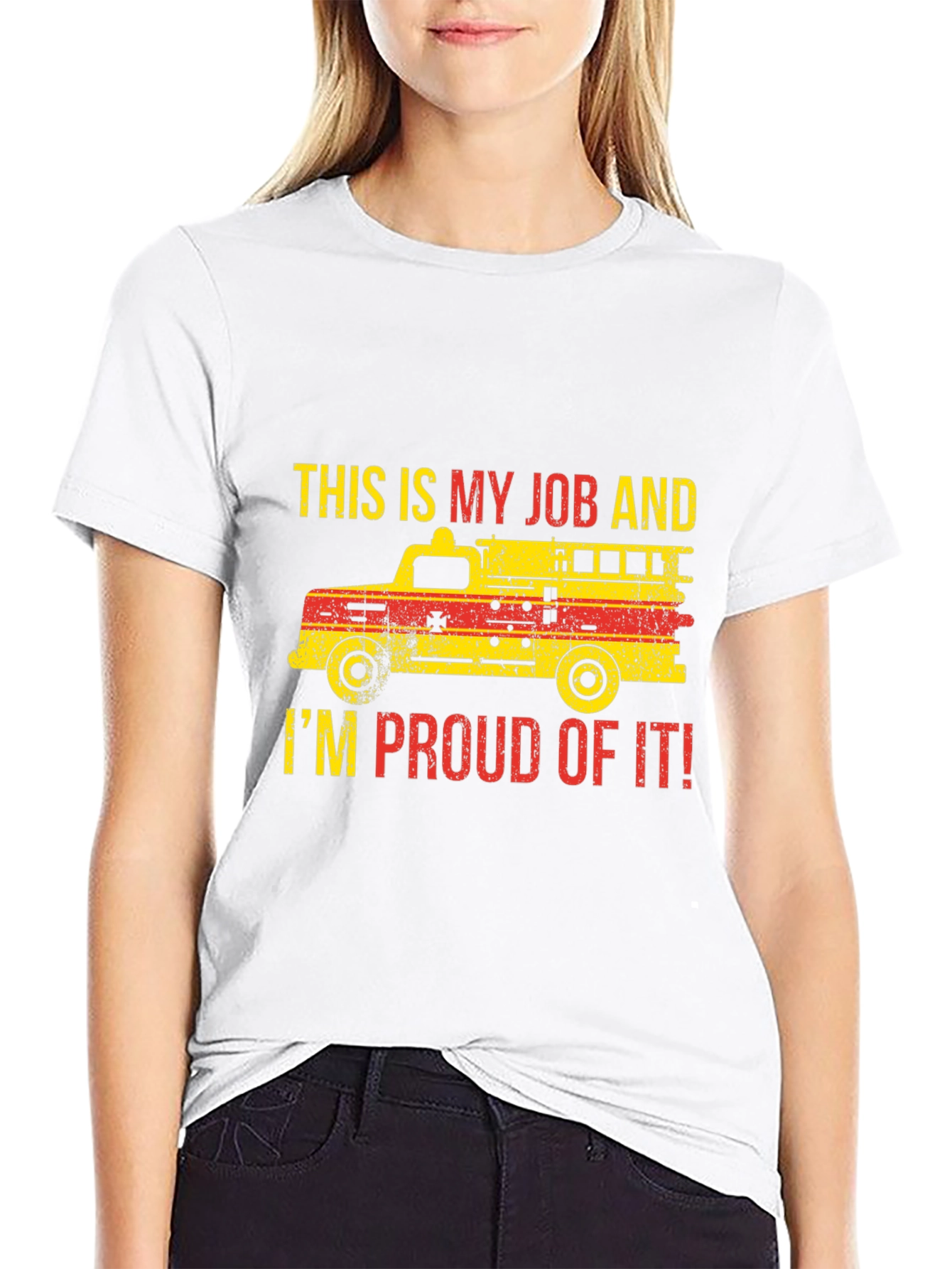 Firefighter Pride T-Shirt - Job Truck Graphic Tee