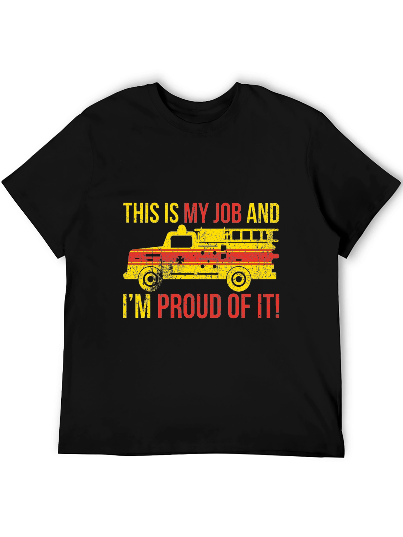 Firefighter Pride T-Shirt - Job Truck Graphic Tee