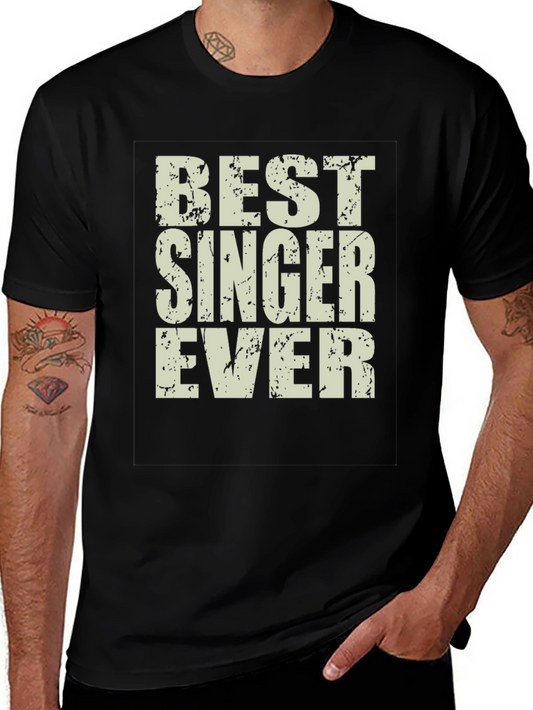 Best Singer Ever Graphic Tee - Black
