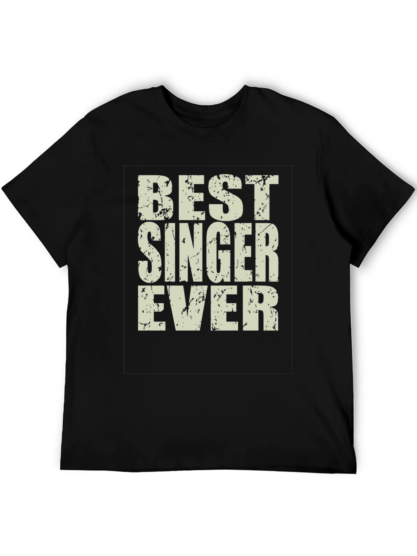 Best Singer Ever Graphic Tee - Black