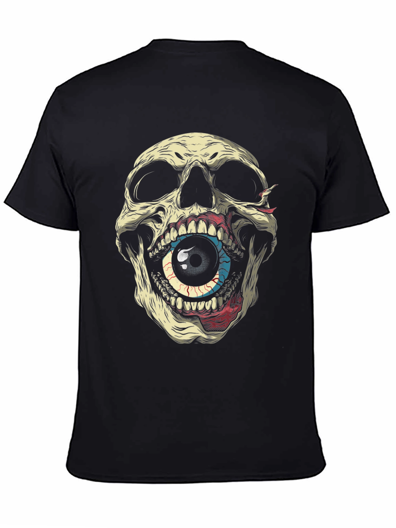 Skull Eye Graphic Tee - Mens Black T-Shirt