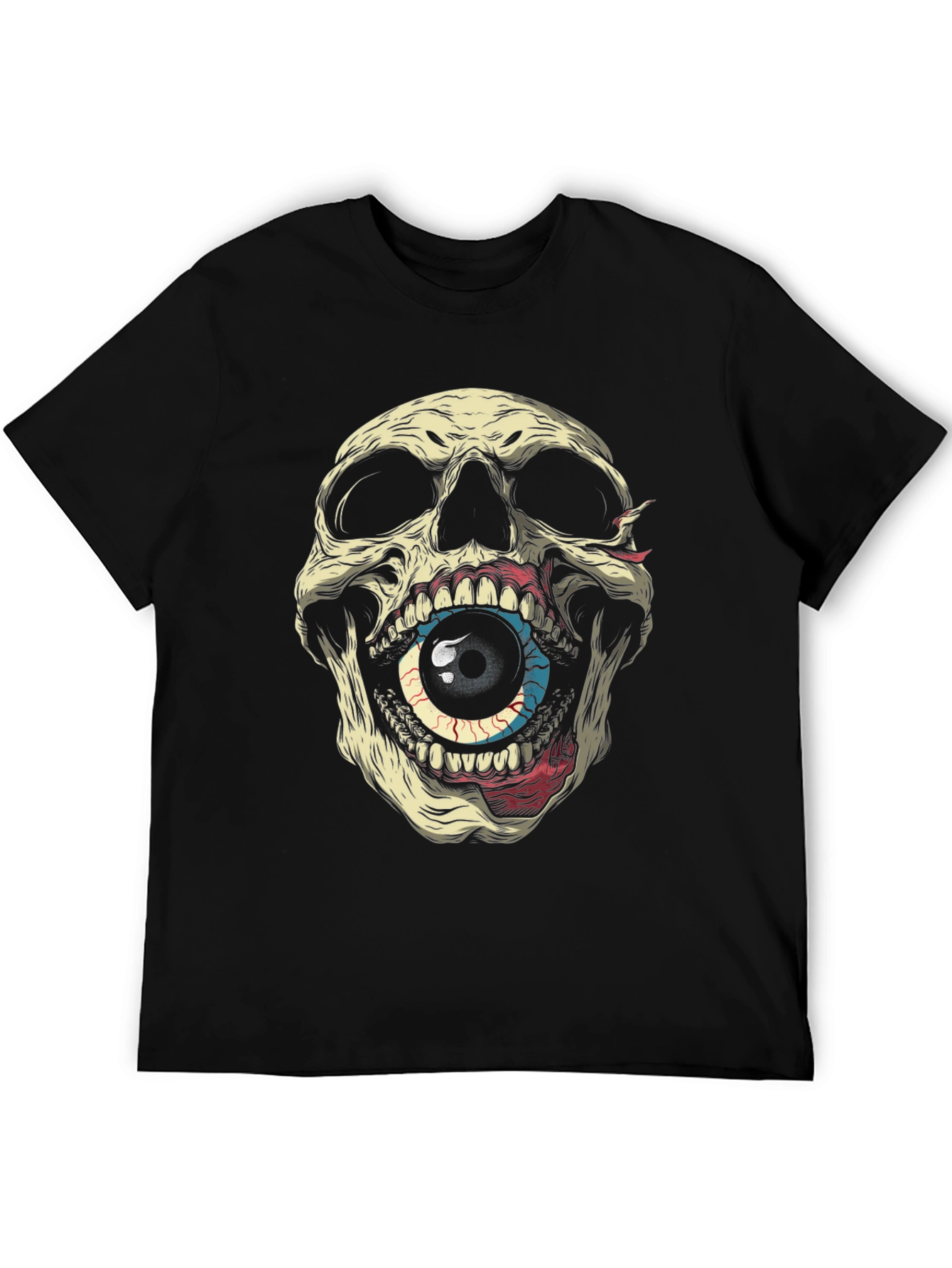 Skull Eye Graphic Tee - Mens Black T-Shirt
