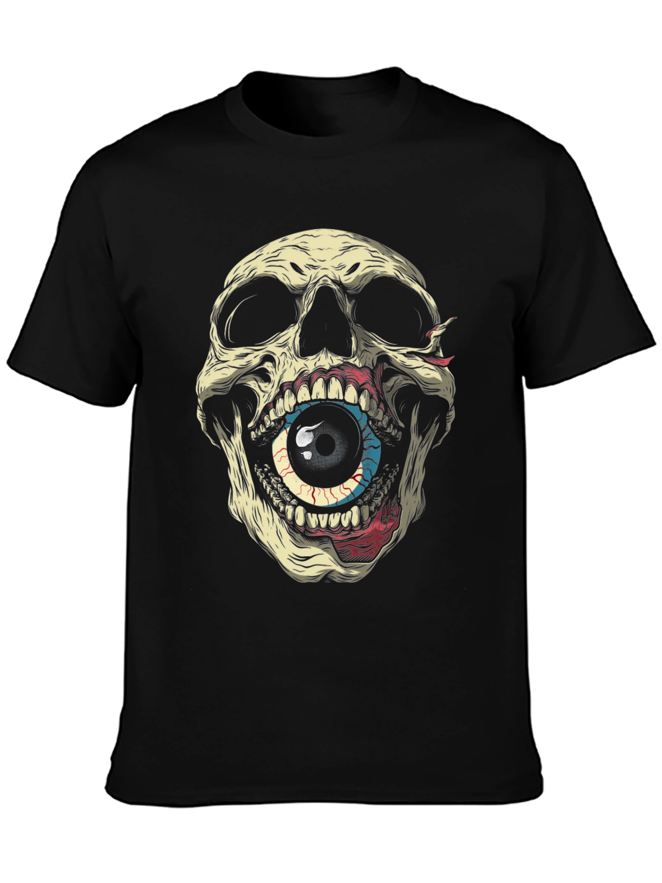 Skull Eye Graphic Tee - Mens Black T-Shirt