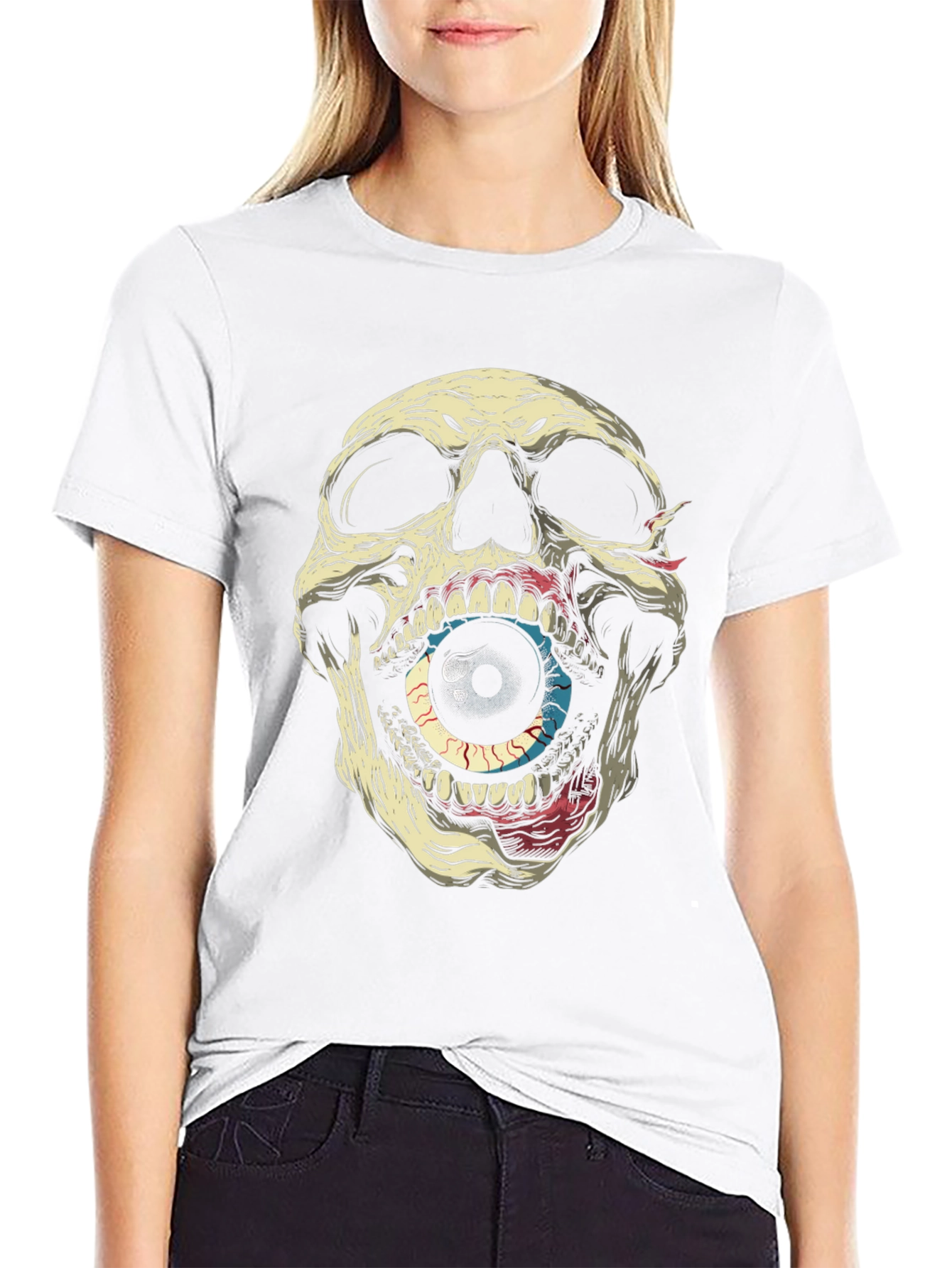 Skull Eye Graphic Tee - Mens Black T-Shirt