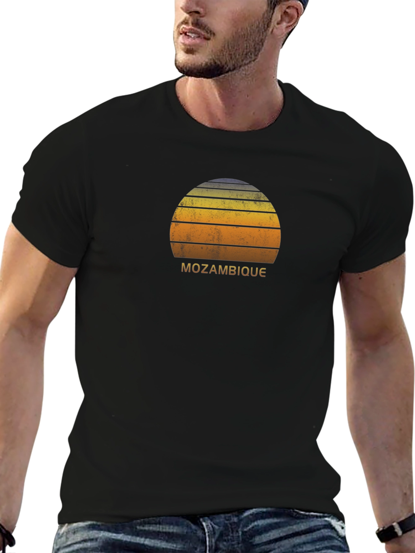 Retro Mozambique Sunset Graphic Tee