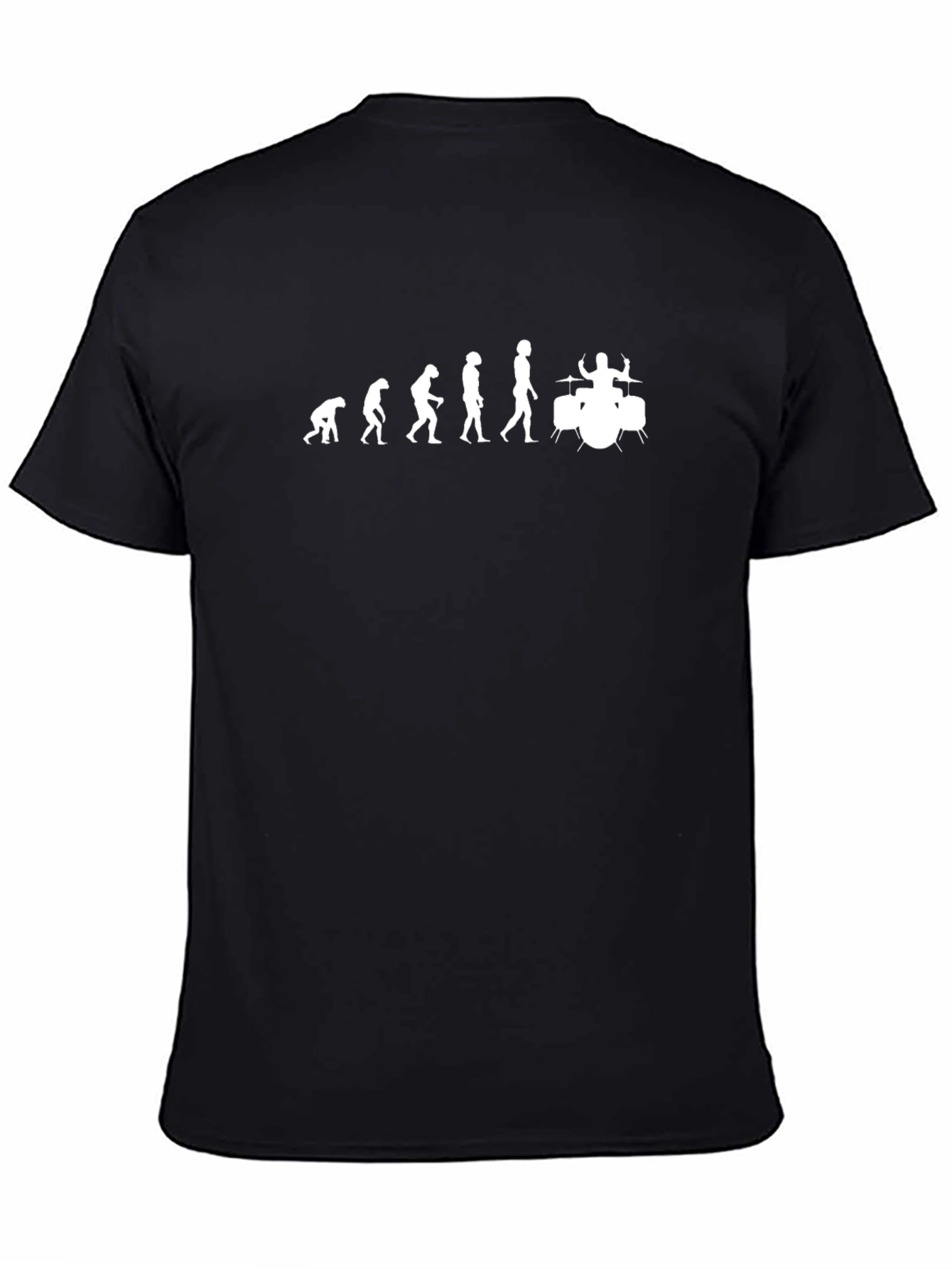 Evolution of Drummer T-Shirt - Black Cotton Tee