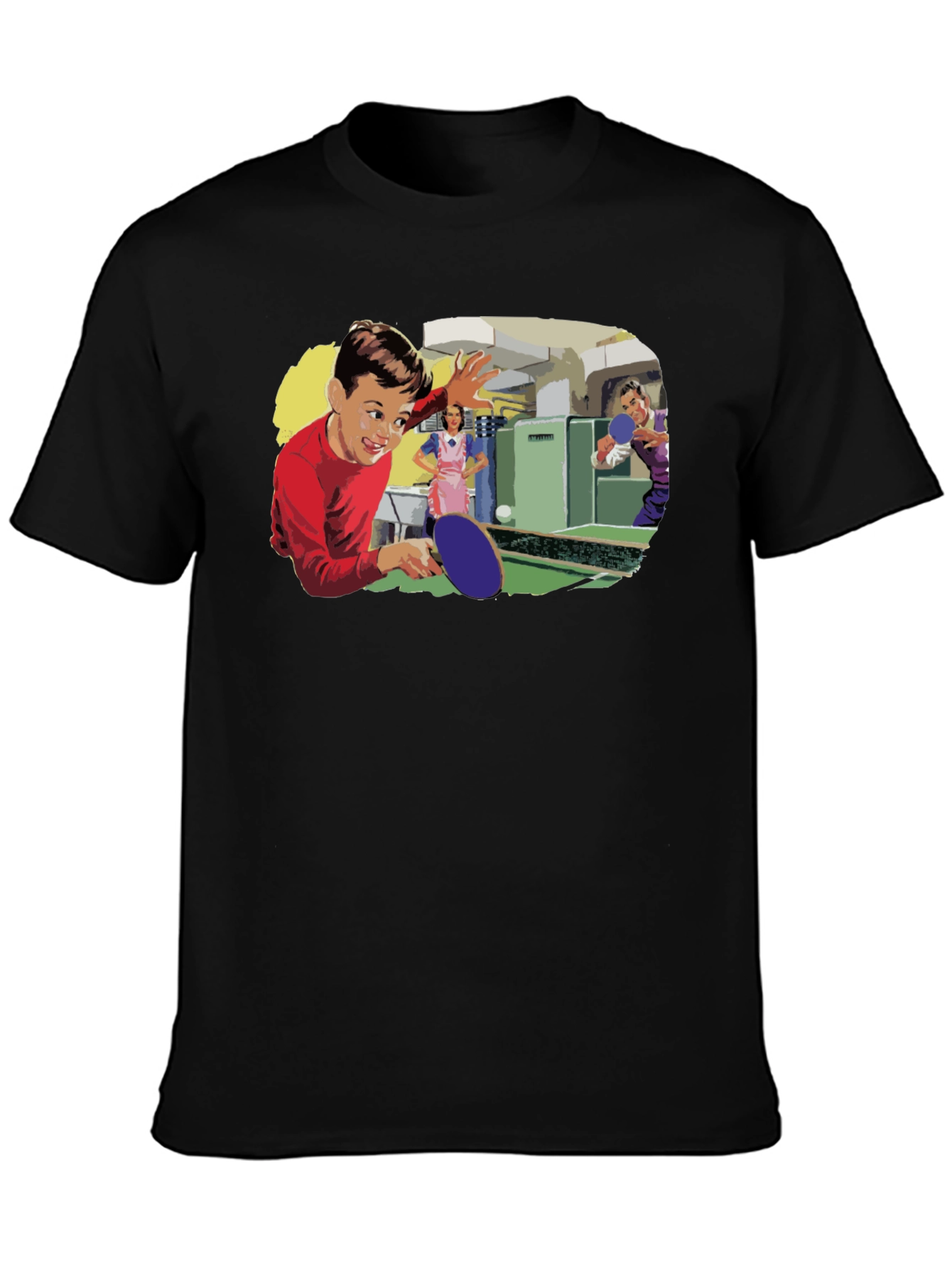 Retro Table Tennis Graphic Tee