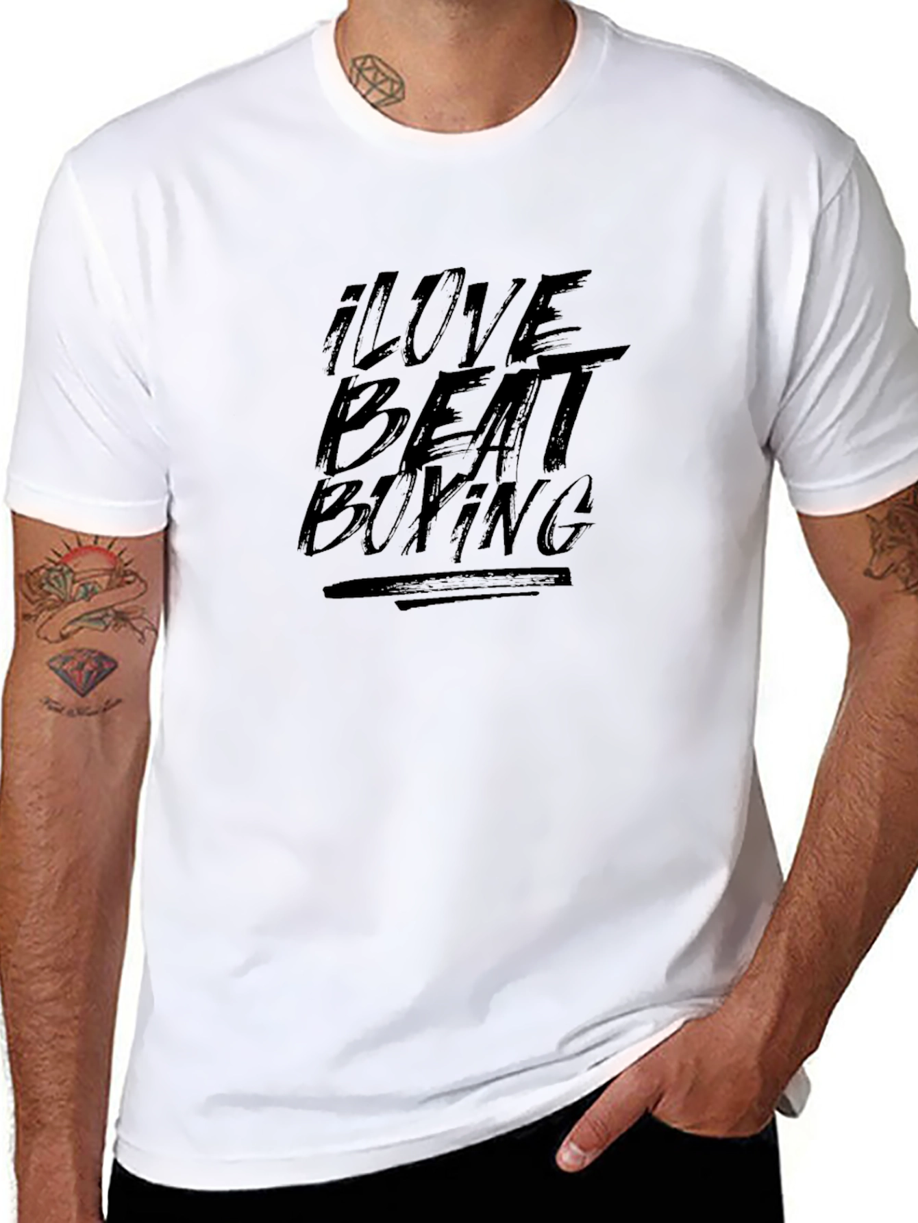 I Love Beat Boxing Black Graphic T-Shirt