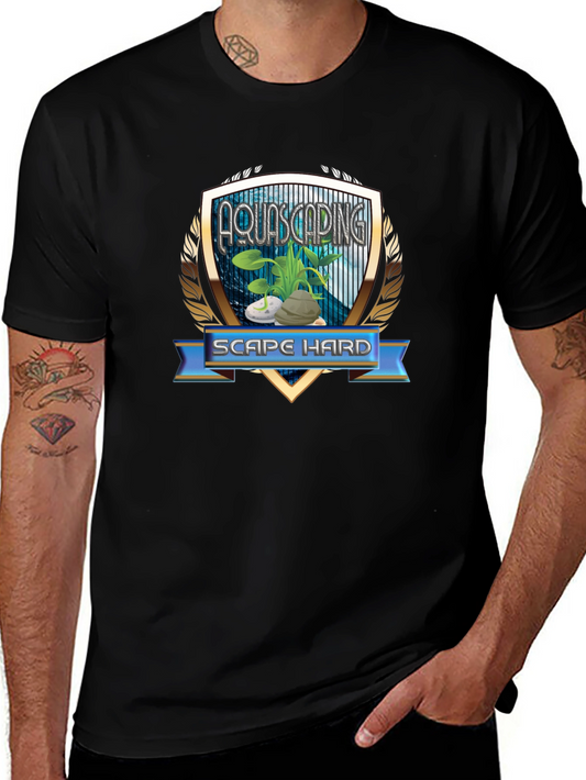Aquascaping Scape Hard Graphic T-Shirt