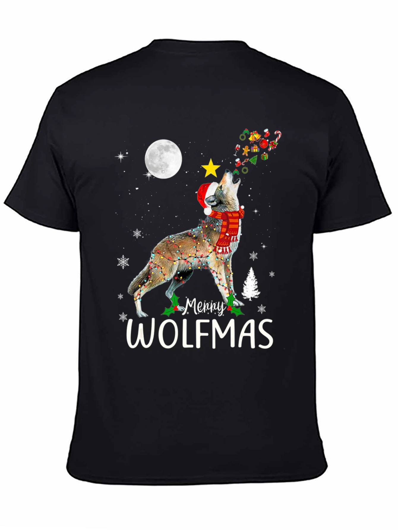 Merry Wolfmas Christmas T-Shirt