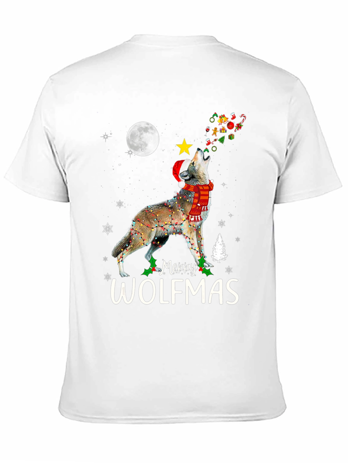 Merry Wolfmas Christmas T-Shirt
