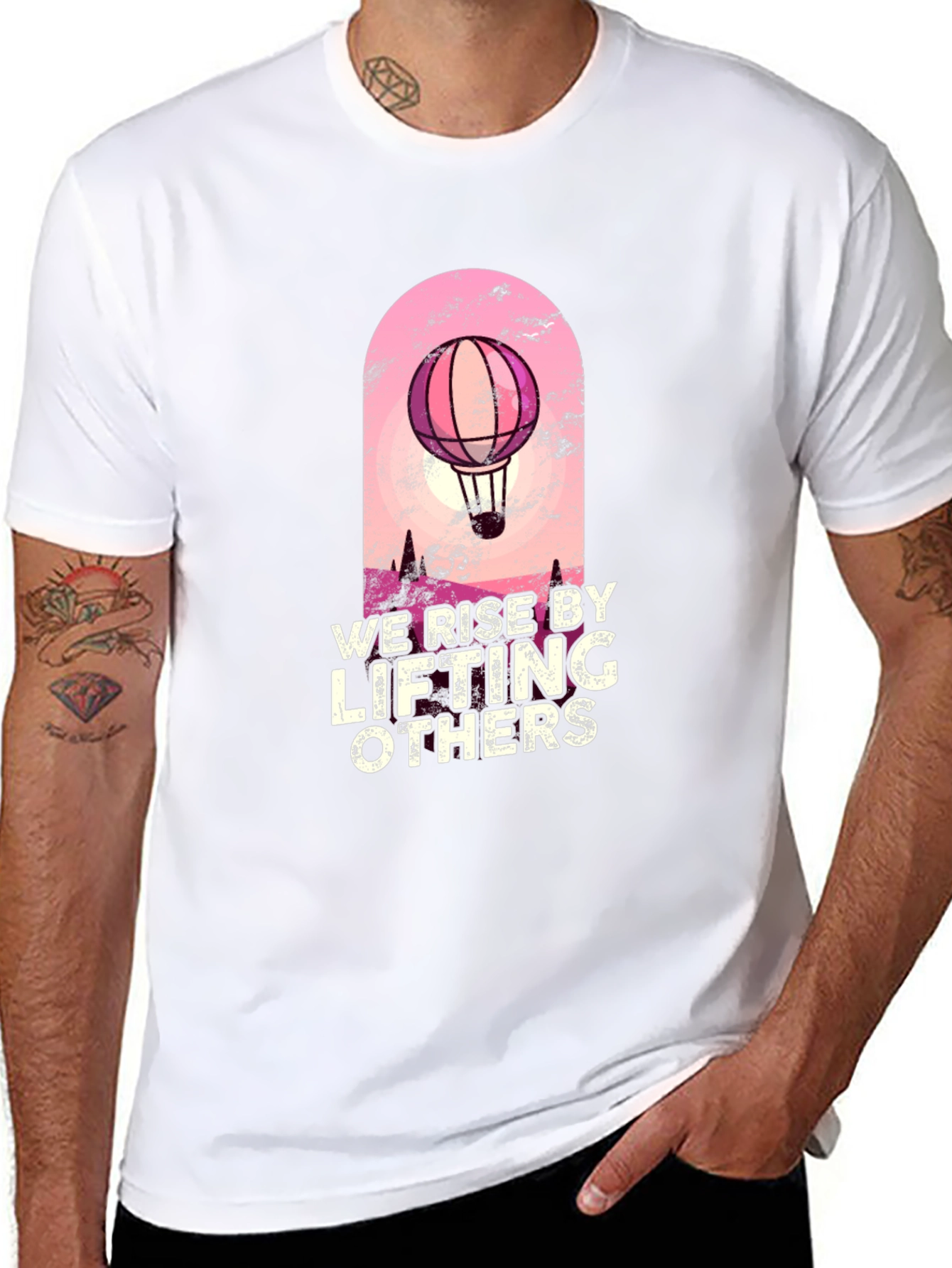 Inspirational Hot Air Balloon Graphic T-Shirt