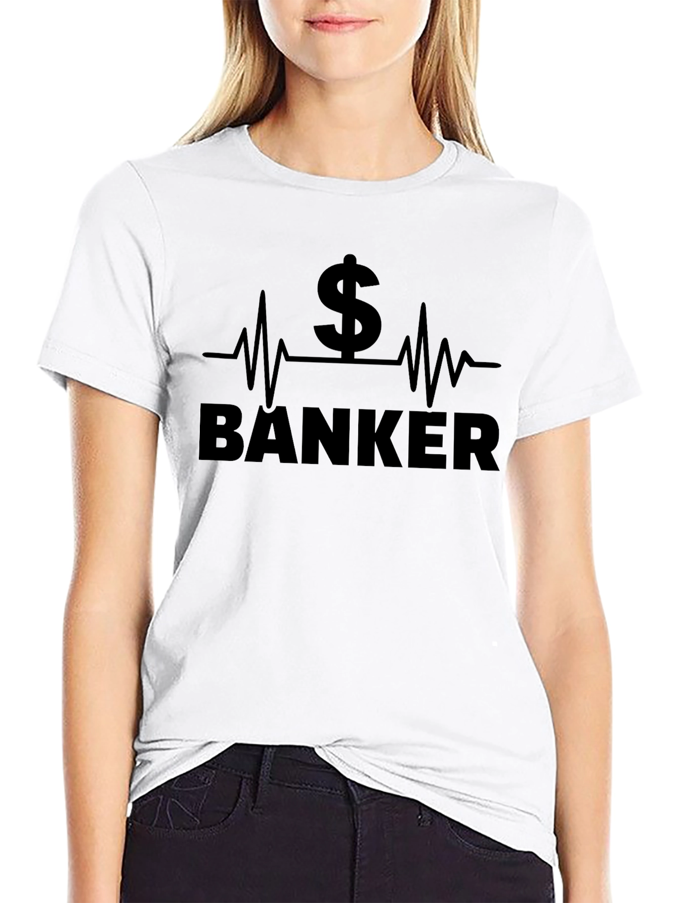 Banker Heartbeat T-Shirt - Show Your Finance Pride!