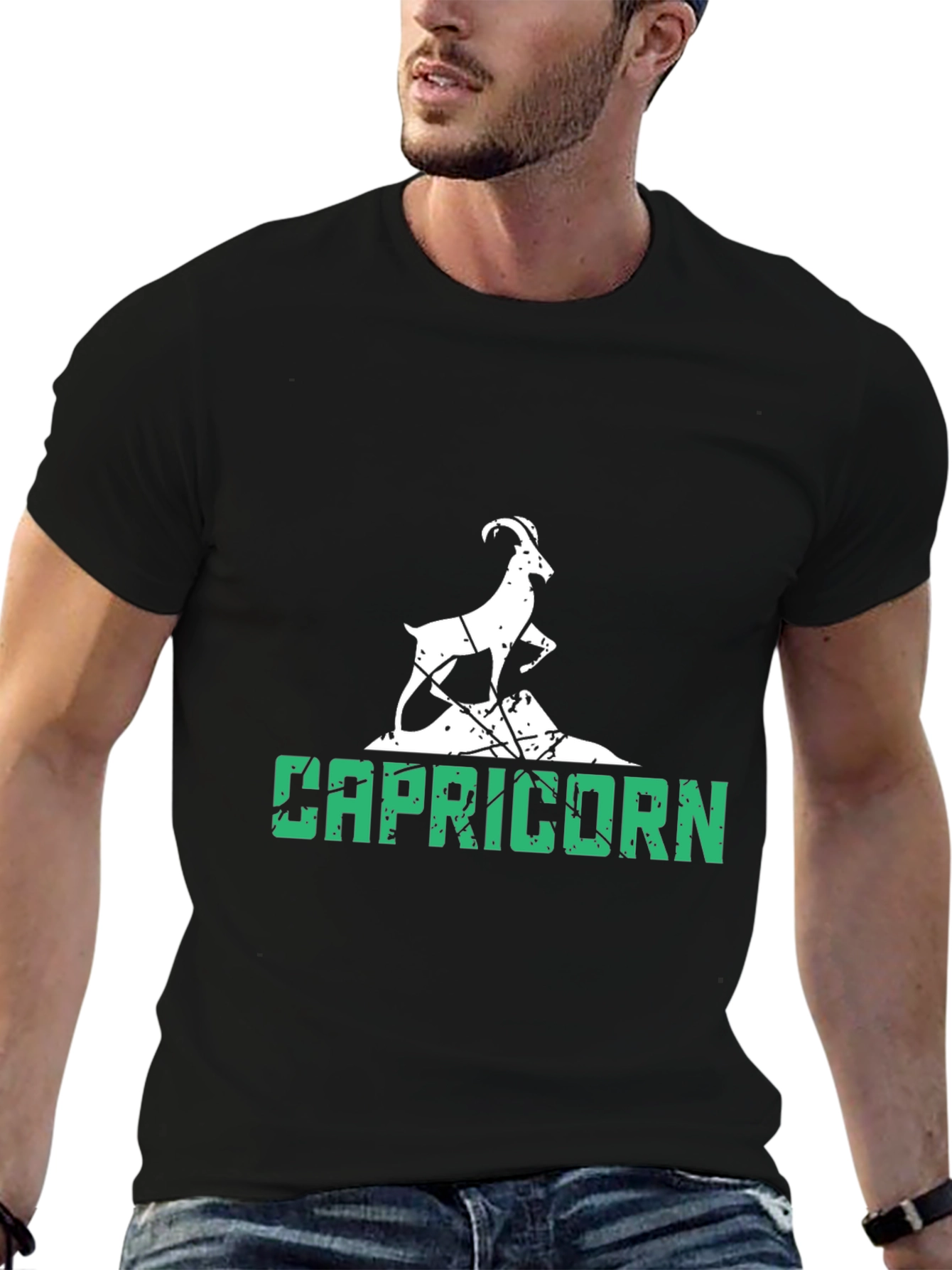 Capricorn Graphic Tee - Black