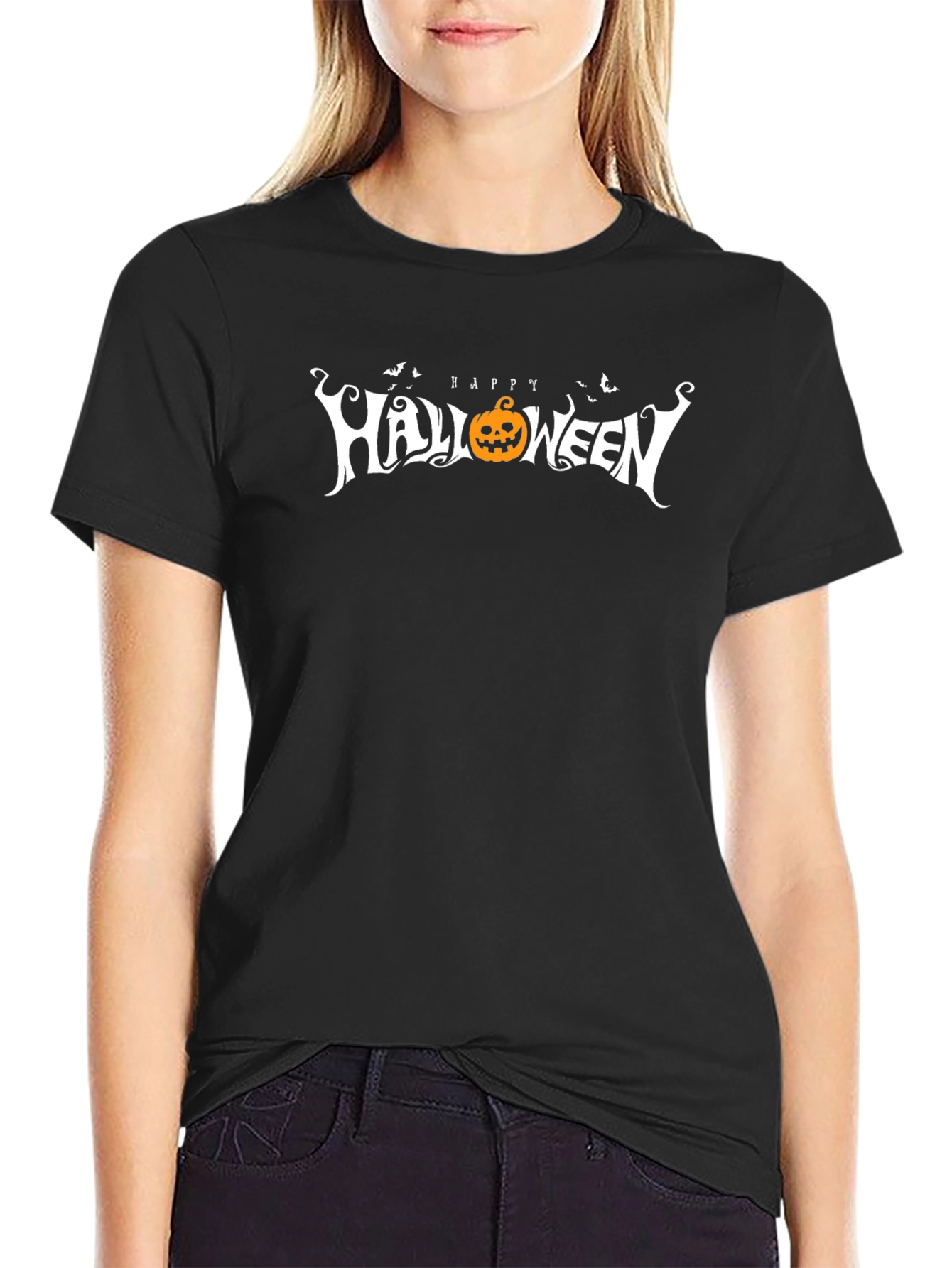 Happy Halloween T-Shirt - Festive Holiday Apparel