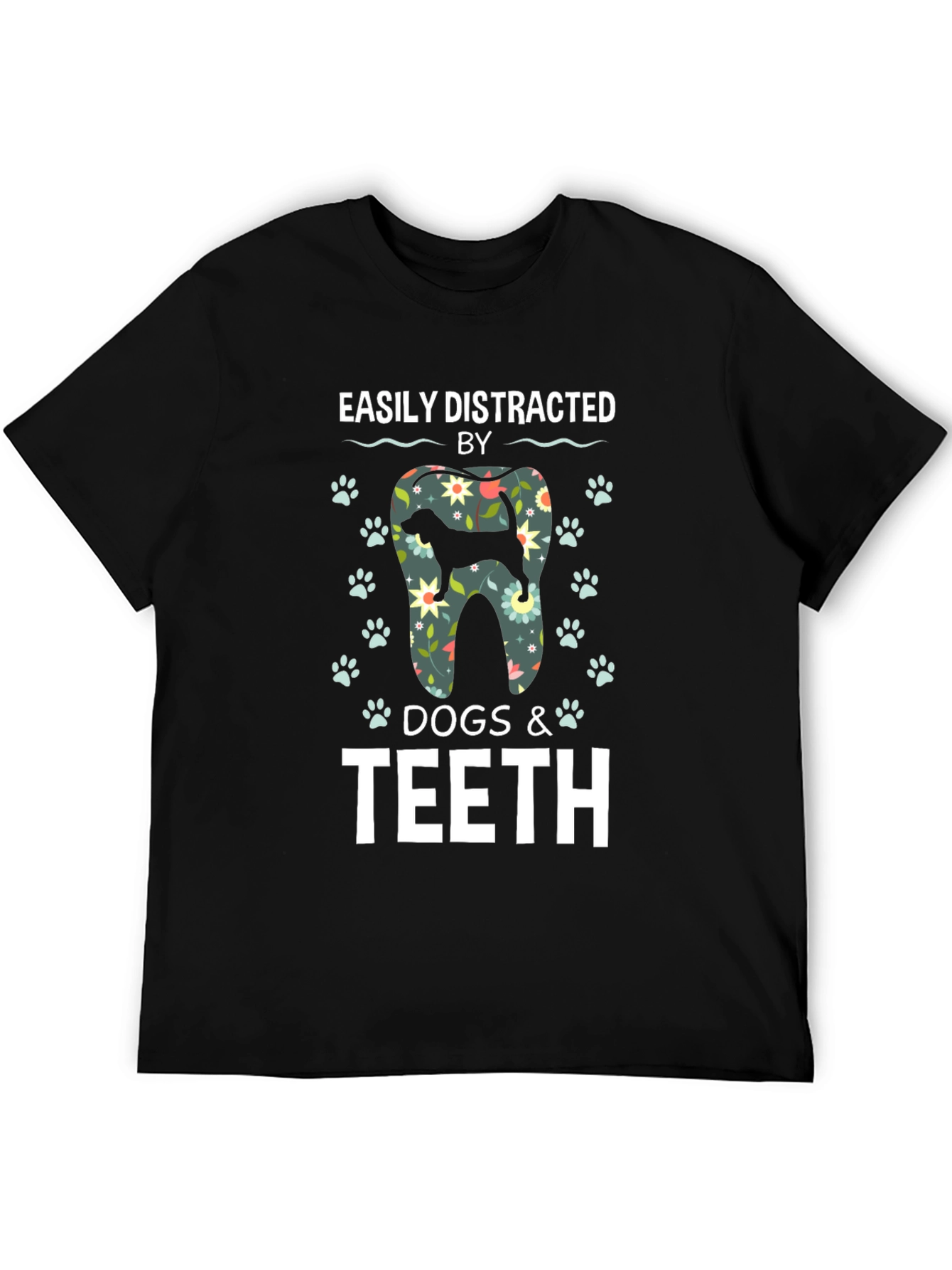 Easily Distracted by Dogs & Teeth T-Shirt