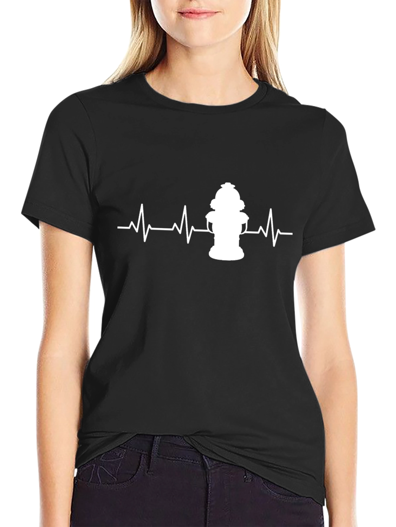 Firefighter Heartbeat Hydrant T-Shirt