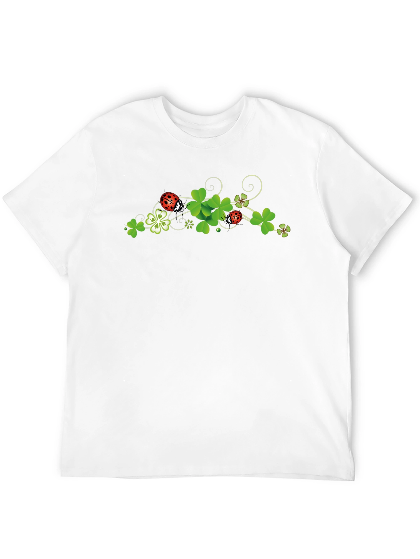 Lucky Ladybug Shamrock T-Shirt - Black