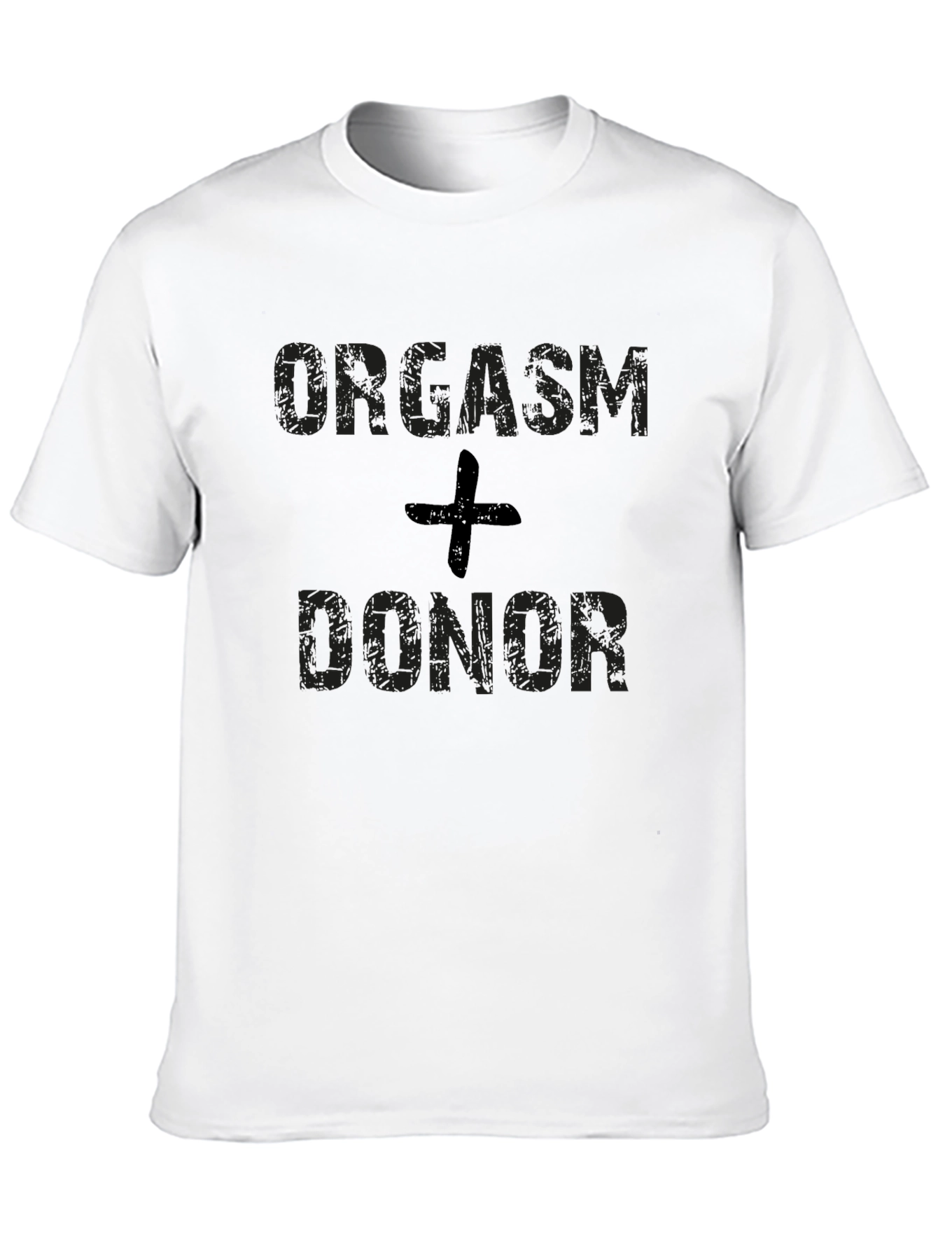 Orgasm Donor Black Graphic T-Shirt