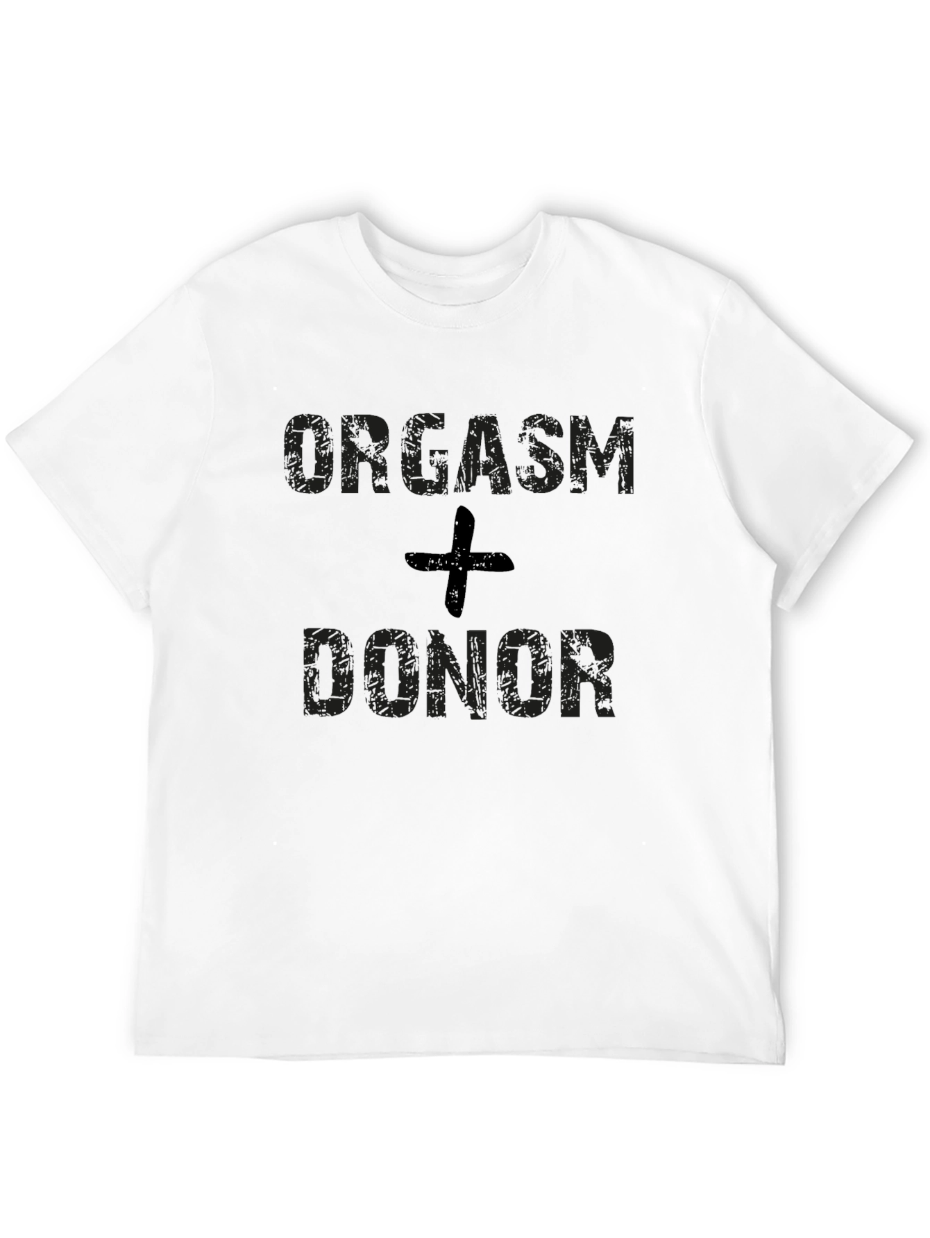 Orgasm Donor Black Graphic T-Shirt