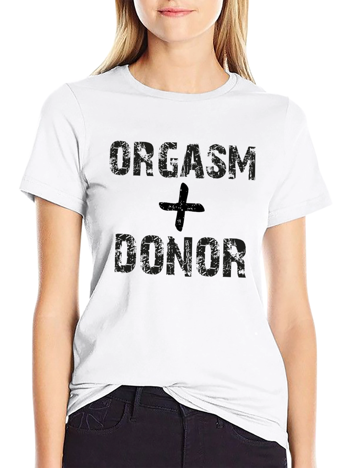 Orgasm Donor Black Graphic T-Shirt