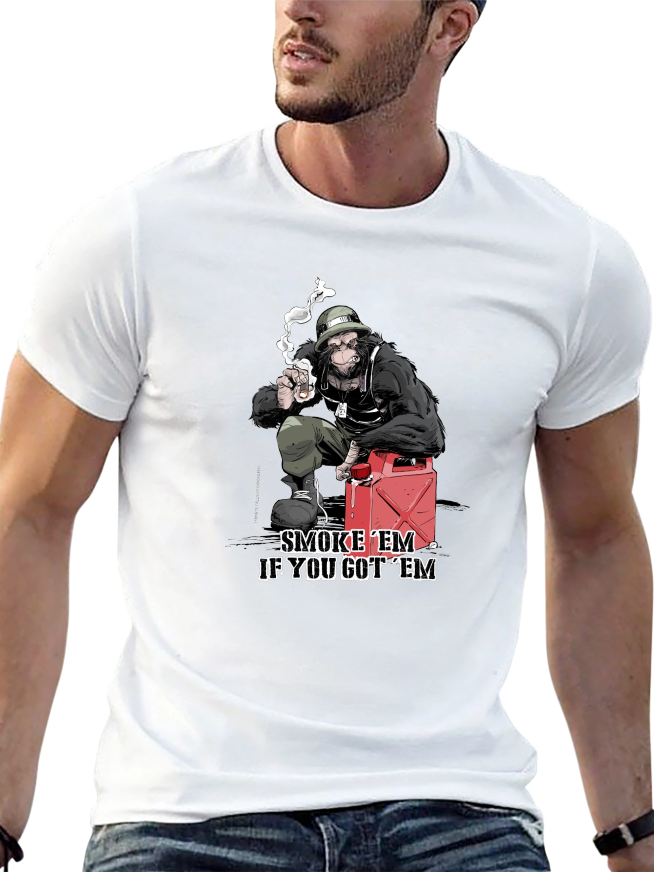 Smoke Em Gorilla Graphic Tee