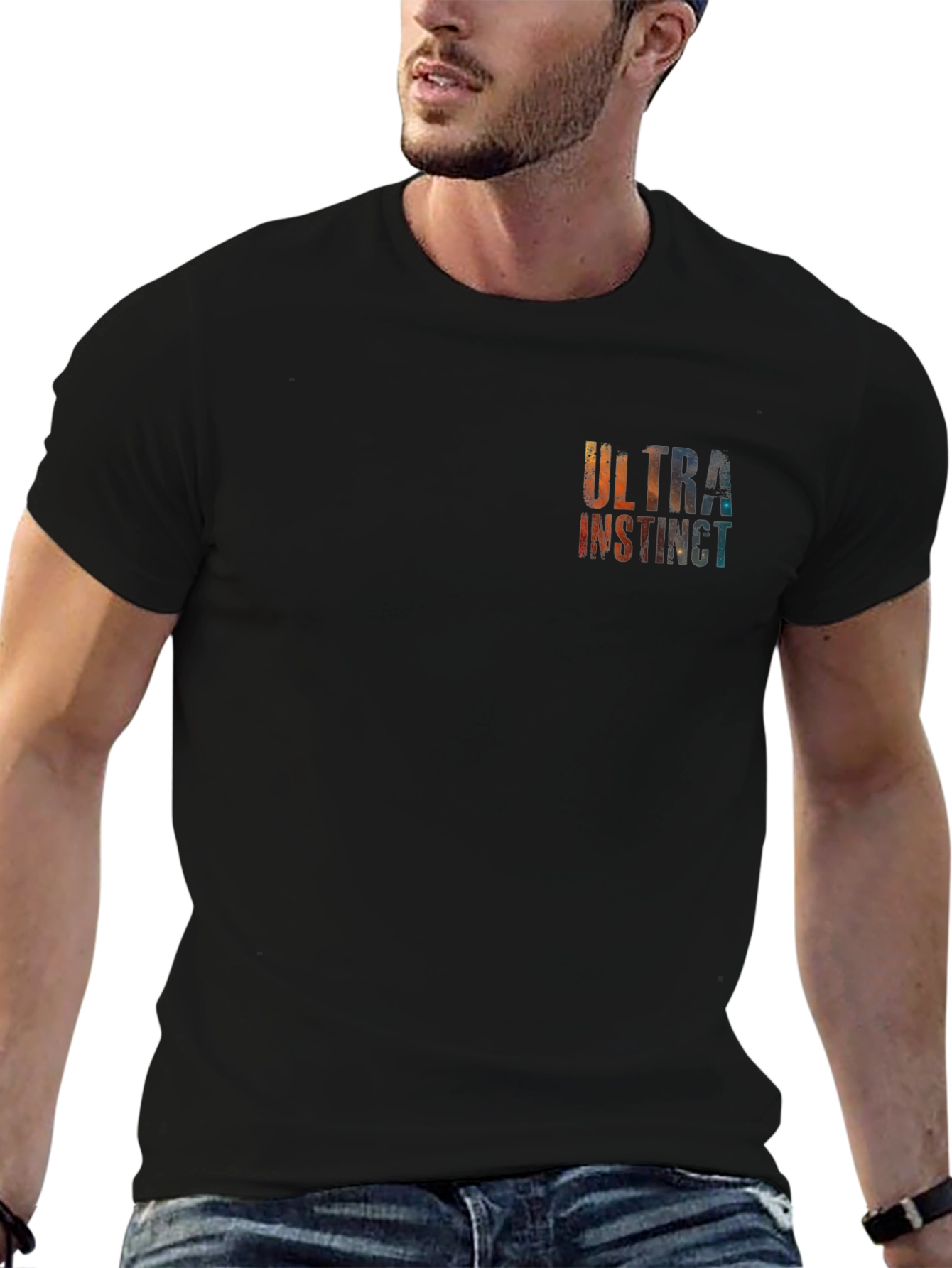 Ultra Instinct Graphic Tee - Soft Black Cotton