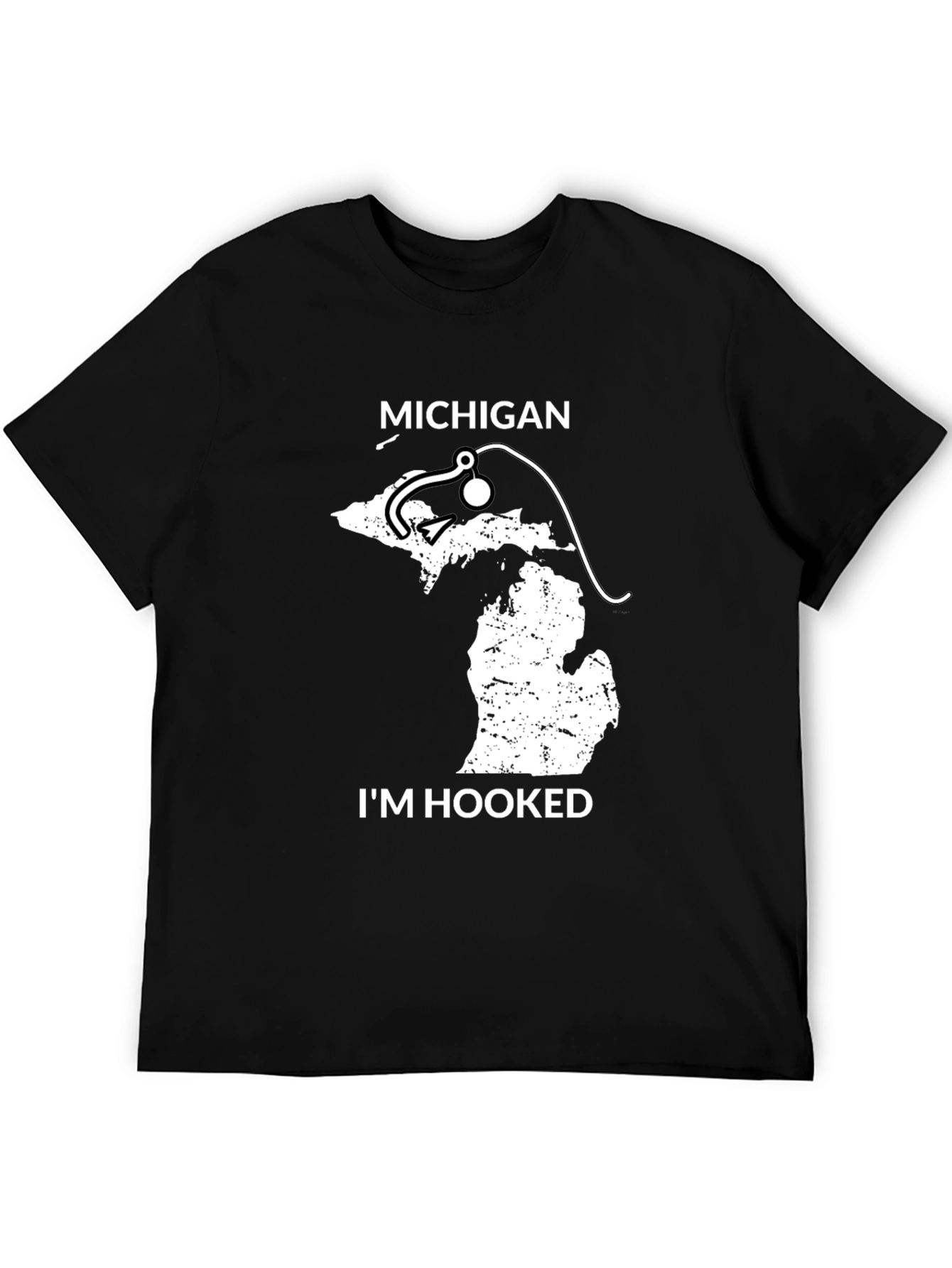 Michigan Fishing T-Shirt - Im Hooked State Pride Tee
