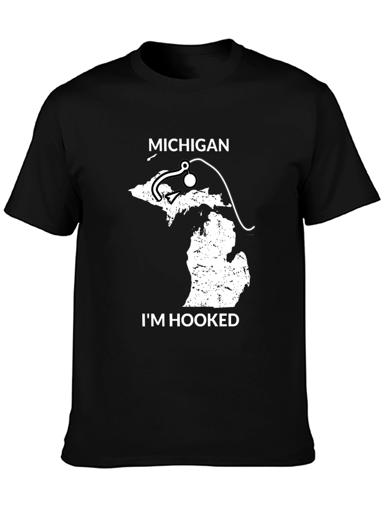 Michigan Fishing T-Shirt - Im Hooked State Pride Tee