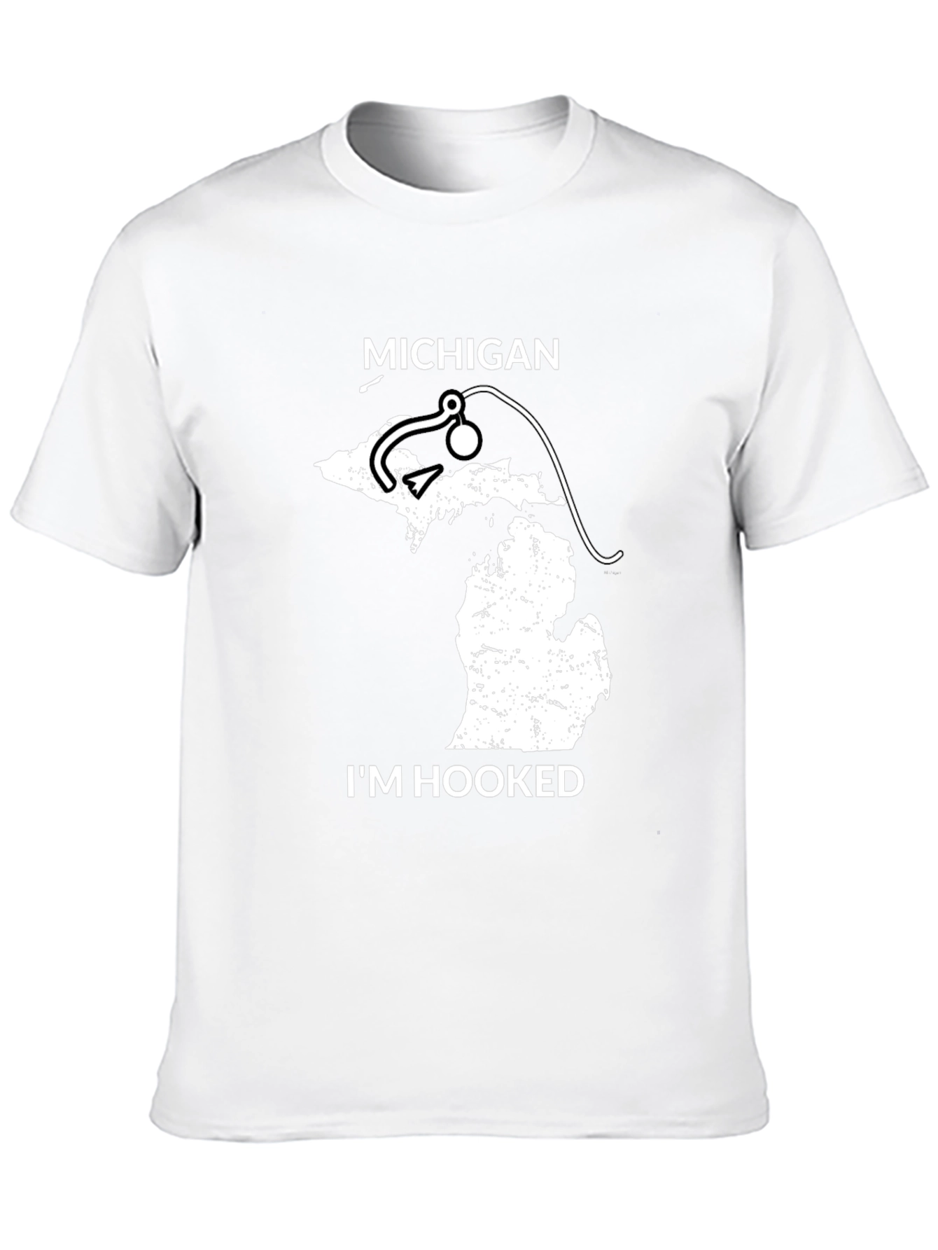 Michigan Fishing T-Shirt - Im Hooked State Pride Tee