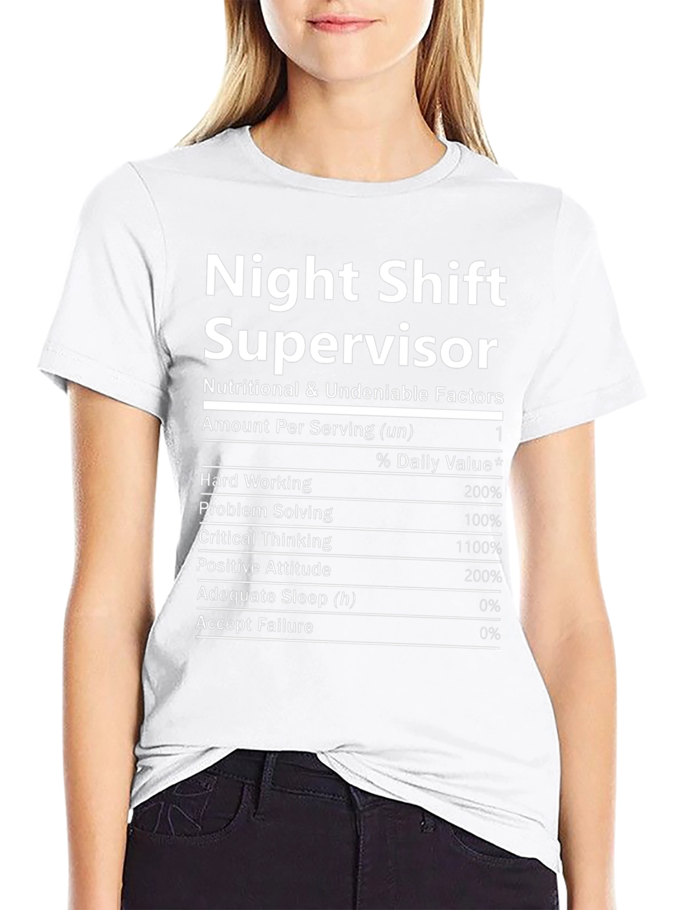 Night Shift Supervisor Novelty T-Shirt