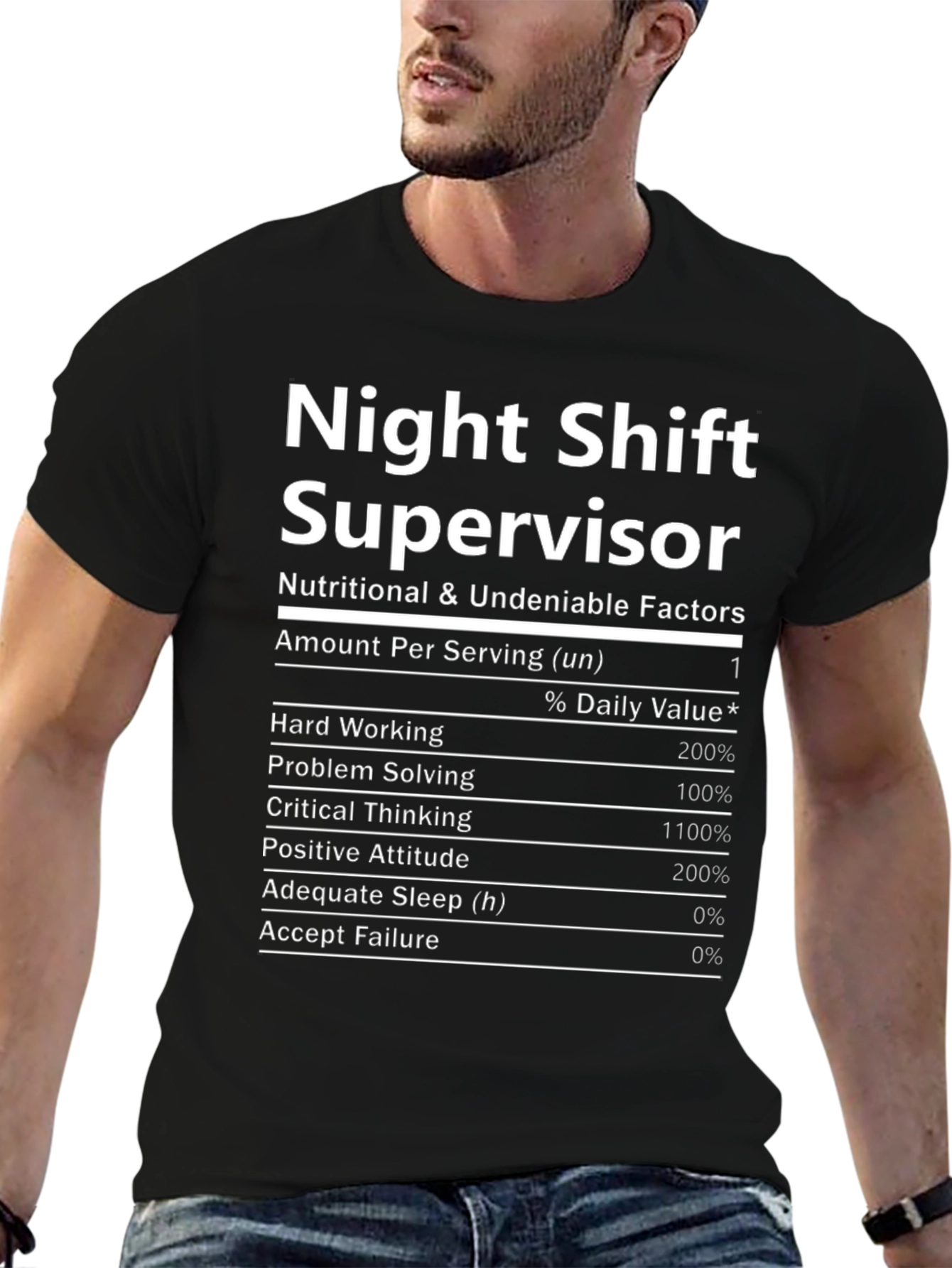 Night Shift Supervisor Novelty T-Shirt
