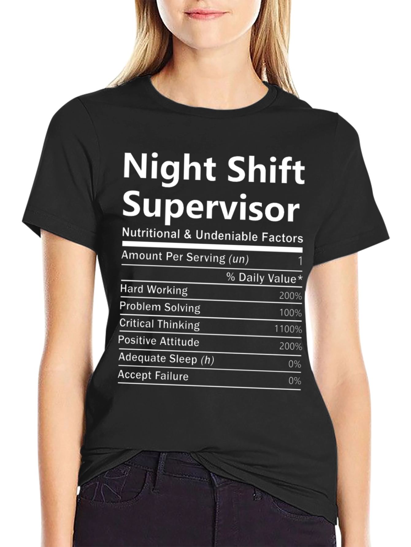 Night Shift Supervisor Novelty T-Shirt