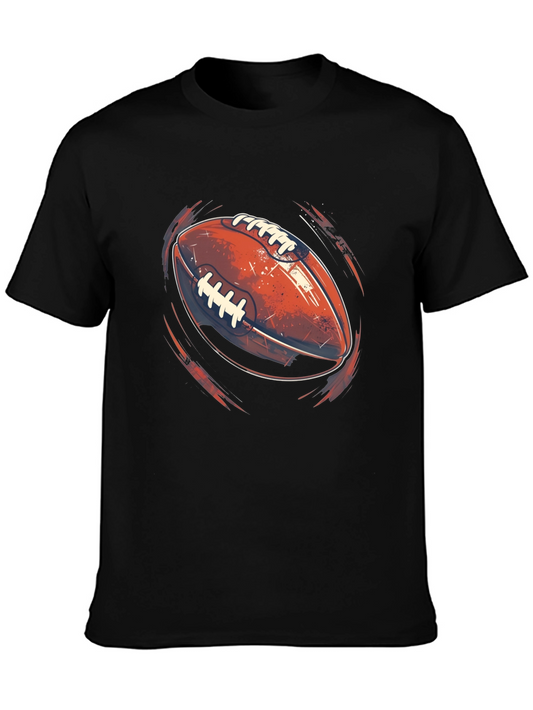 Football Graphic Black T-Shirt