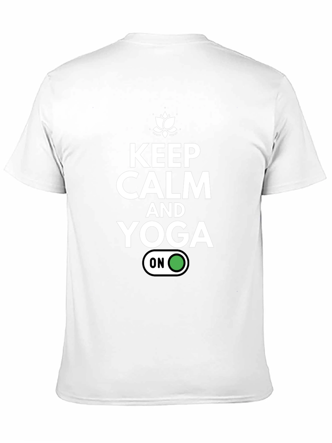 Keep Calm & Yoga On Black Graphic T-Shirt