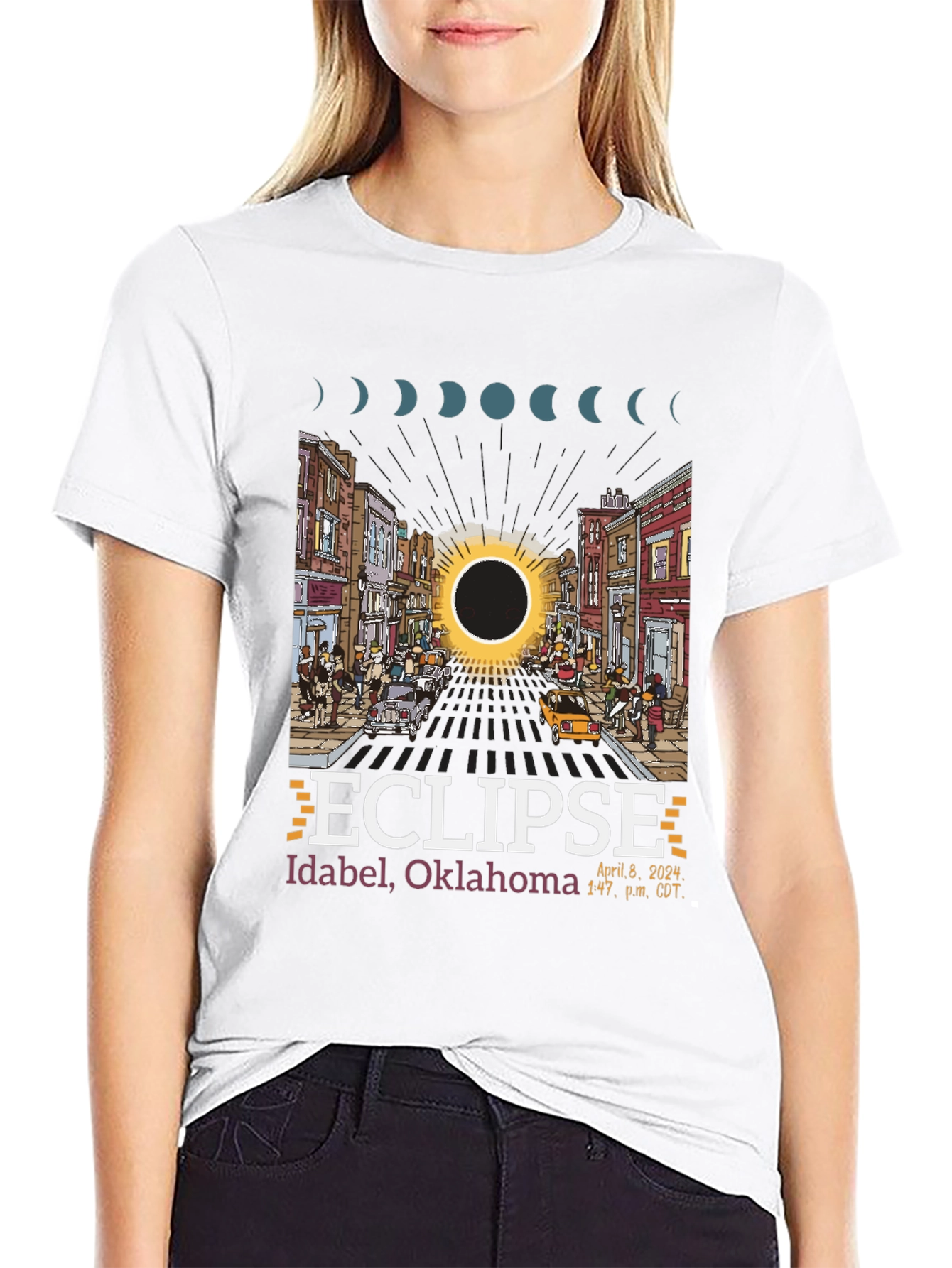 Idabel Oklahoma Eclipse 2024 T-Shirt