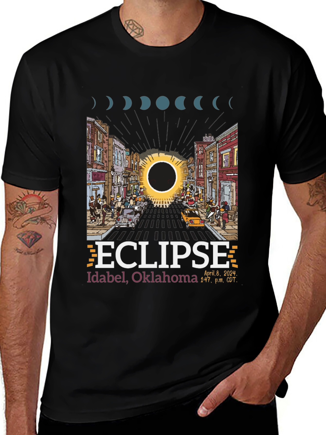 Idabel Oklahoma Eclipse 2024 T-Shirt