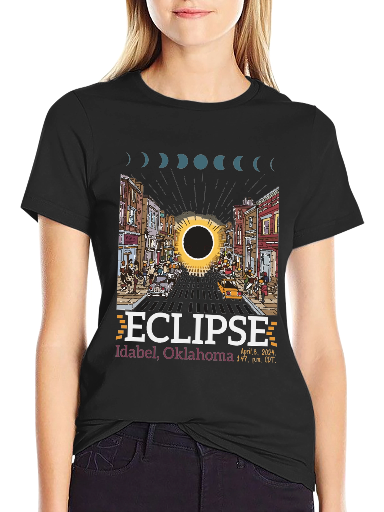 Idabel Oklahoma Eclipse 2024 T-Shirt
