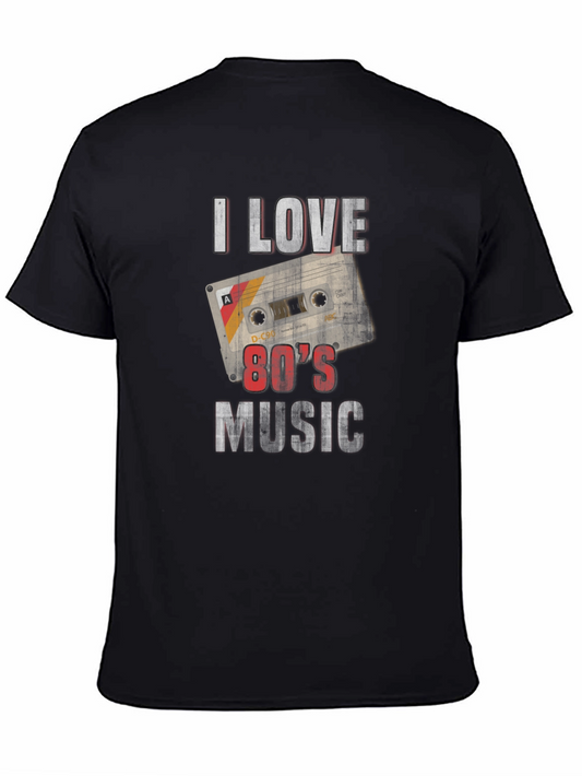 I Love 80s Music Graphic T-Shirt