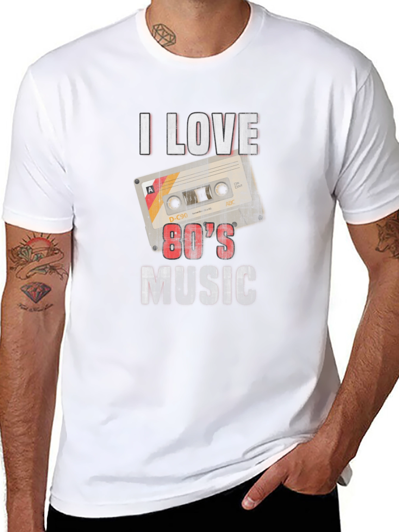 I Love 80s Music Graphic T-Shirt