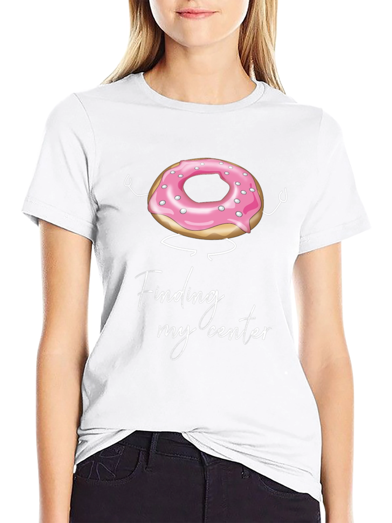 Donut Finding My Center Funny T-Shirt
