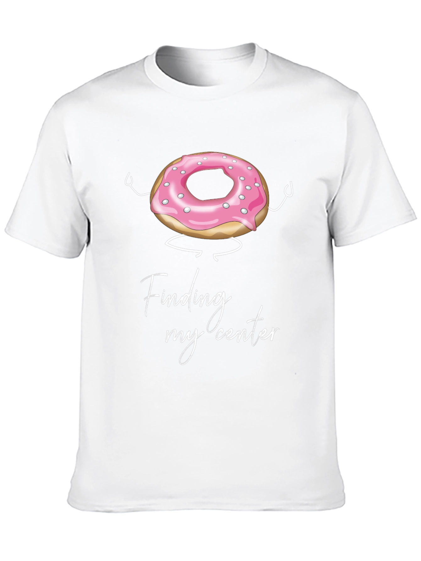 Donut Finding My Center Funny T-Shirt