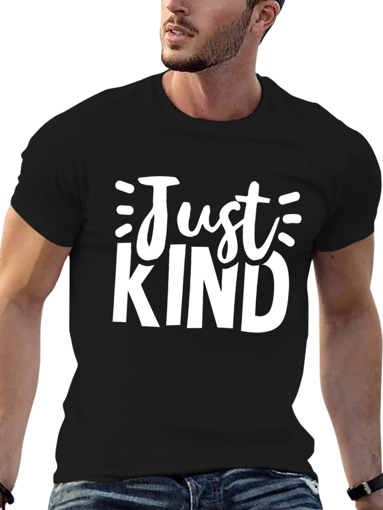 Just Kind Graphic Tee - Unisex Black T-Shirt