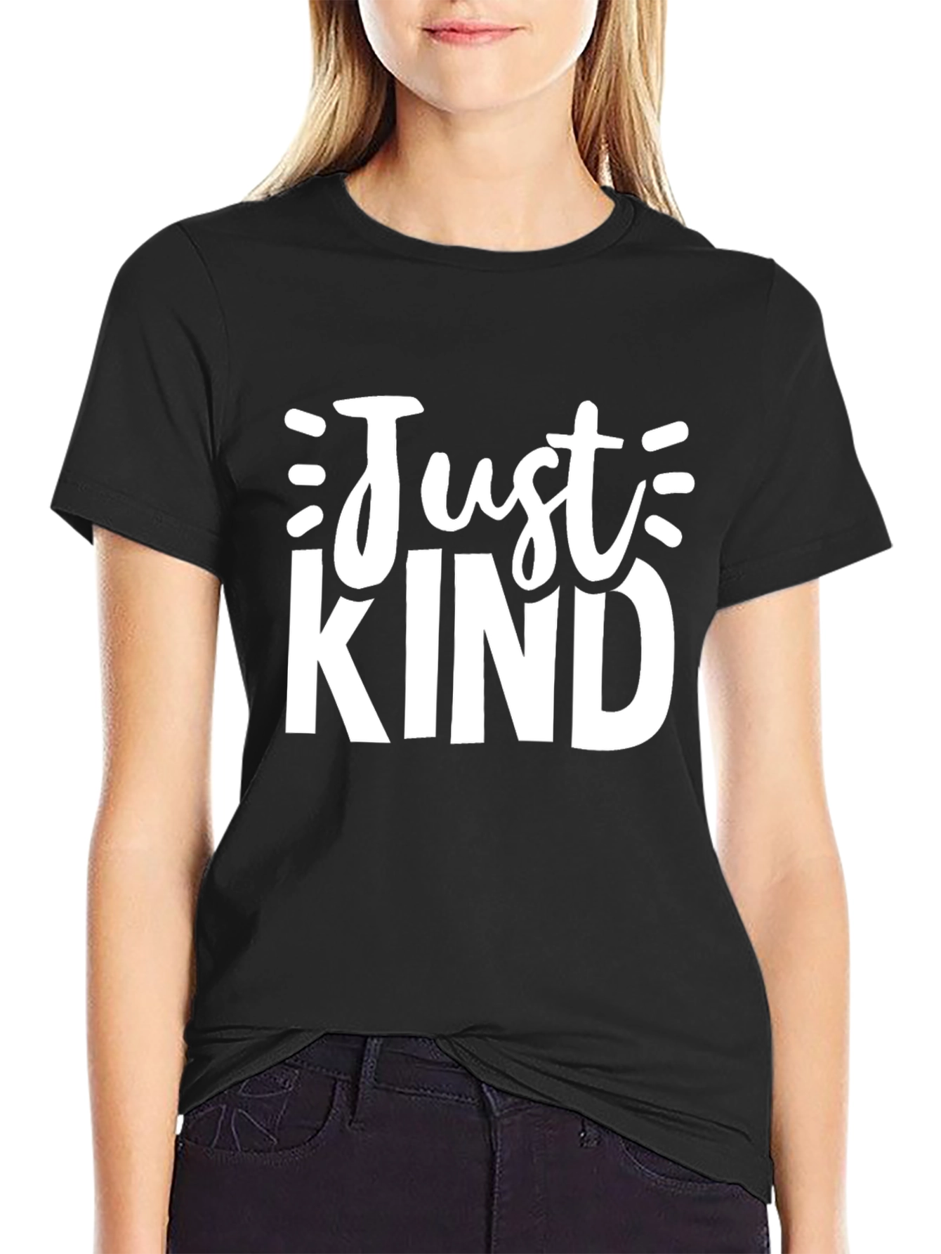 Just Kind Graphic Tee - Unisex Black T-Shirt